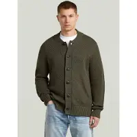 G-Star Honey Comb Structure Cardigan Knit - Grey - Men