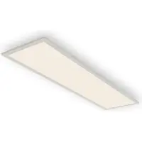 Briloner Piatto LED-panel, sensor, 119,5 x 29,5 cm, Vitt / opal, Hall, Metall, Modern, Taklampa med rörelsedetektor