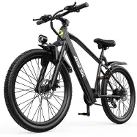 Aairsk GT300 26 tums Elcykel Vuxna 250W Motor 36V10AH Litiumbatteri Idealisk för Stadskörning Fritidsturer svart