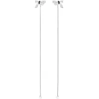 Swarovski Mademoiselle Fjäril Långa Eleganta Örhängen Damörhängen Vitguld 5442772 White Gold-Plated