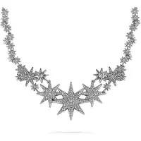 Swarovski Fizzy Stor Kristall Stjärna Snöflinga Halsband Dam halsband Silver 5230286 Silver,F