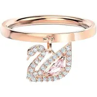 Swarovski Dazzling Swan Kristallring Damring Roséguld 5569923+5549307+5569924 Box (Random Color),55