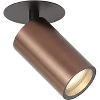 QAZQA Modern infälld spotlight mörkbrons GU10 50mm IP44 - Chels