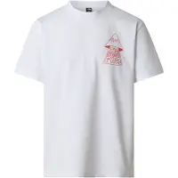 The North Face T-shirt 'MOUNTAIN PLAY' knallröd / vit