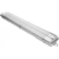 ORNO VUMBI II T8 LED 2*9W sluten armatur med T8 LED-lysrör, 1800lm, IP65, 4000K