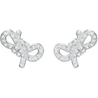 Swarovski Lifelong Bow Söta Fjärilsknop Örhängen Damörhängen Silver 5492257 Box (Random Color)