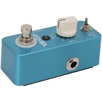 Fishine Gitarr Pitch Shift Pedal Metall Blå Reverb Effektpedaler med 3 Lägen Ren Direkt Genomgångsdesign