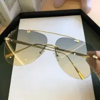 Dote Vintage Rimlösa Solglasögon För Män Kvinnor Legering Flyg Pilot Färgade Solglasögon Metall Ovala Skal Svarta Bruna