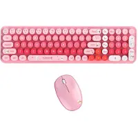3d printing machine Mofii Trådlöst Tangentbord och Mus Set BabyBjörn 2.4G USB Ergonomiskt Tyst Kompatibel Windows rosa