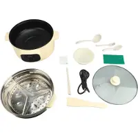 Vestidos 26cm Elektrisk Gryta Khaki Non-stick Smart Bokning Temperaturkontroll Anti-torrkokning Elektrisk L