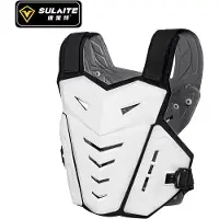 BC Pet Supplies Sulaite Motocross Kroppsskydd Jacka med Bröstryggskydd för Off Road Crossmotorcykel Ridutrustning vit