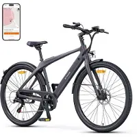 KUKIRIN Elcykel - ENGWE - N1 Air - Motor 250W - Batteri 36V/10Ah (100 km) - Kolfiberram 15,6 kg grå