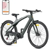 KUKIRIN Elcykel - ENGWE - N1 PRO - Monocoque i kolfiber - Mittmotor 250W 80Nm - Batteri 36V 10Ah 100 km grön
