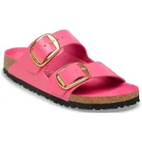 Birkenstock Arizona Big Buckle Natural Leather Patent Sandaler