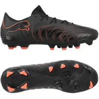 Puma Future 9 Match Fusion Low Cut FG/AG Eclipse - Svart/Röd/Strong Gray, storlek 43