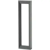 LUCANDE LED pollare Ashkan , Aluminium / grå / zink, Metall, Modern, LED-utomhuslampa