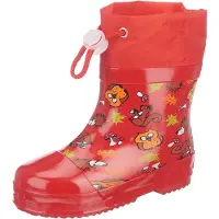 Playshoes Gummistövel brun / guldgul / ljusgrön / orange / röd