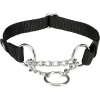 Trixie Premium Pull Stop halsband, svart - Stl. L–XL: 45–70 cm halsomfång, B 25 mm