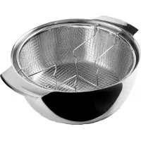 Ibili Friteringspanna - IBILI - Induktion - 24 cm - Rostfritt stål - 4,5L - Kompatibel med alla spisar
