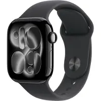 Apple Watch Series 11 GPS 42mm Jet Black aluminium MEQT4 S/M Svart Sport Band