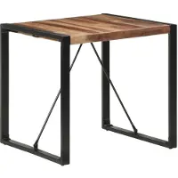 vidaXL Matbord 80x80x75 cm massivt trä 321602
