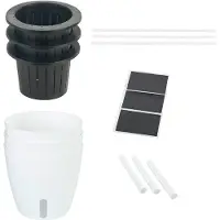 Maximex set med tre krukor med vattensystem, Ø 13 cm