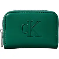 Calvin Klein Embossed Monogram Zip Wallet