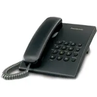 Panasonic KX-TS500, Analog telefon, Trådbunden telefonlur, Svart