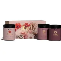 HiSkin Lady Flowers Bath Set - Bath Salt, Body Scrub, And Body Butter, 200ml Each