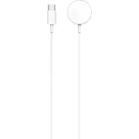 Wave Qi laddkabel till smartwatch med magnet, Watch, vit/silver