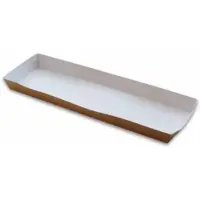 MultiLine Pølsebricka Xxl 330x90x20 Mm Med Kant Brun 120 St.
