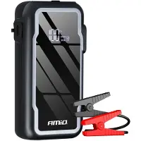 Amio 3-i-1 startenhet booster powerbank LED-ficklampa 12V 12Ah 1600A -04678