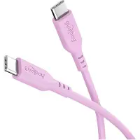 Pro USB-C silikonkabel - 1.5m, 60W - rosa