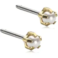 Blomdahl Örhängen Tiffany Pearl White 4 mm