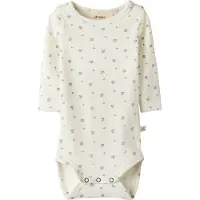 Name it Lil' Atelier Body l/ä - Rib - Bomull/Lyocell - NbnLago - Coconut - - 74 - Body L/Ä