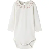 Name it Lil' Atelier Body l/ä - Bomull/Lyocell - NbfFundo - Coconut Mjöl - - 1 år (80) - Body L/Ä