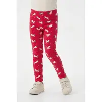 Happy girls Leggings antracit / purpur / pastellröd / vit