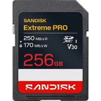 SanDisk Extreme Pro SDXC 256GB V30 UHS-I / SDXC-minneskort / SD-kort / flashminneskort