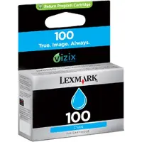 Lexmark 14N0900E (#100) cyan bläckpatron (original)
