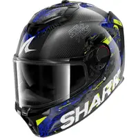 Shark Spartan GT Pro Speed-VIB Integralhjälm Kolfiber/Blå L Unisex sort