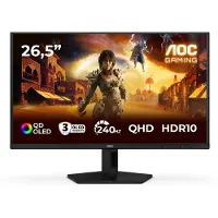 AOC G4 Q27G41ZDF, 67,3 cm (26.5), 2560 x 1440 pixlar, Quad HD, QD-OLED, 0,03 ms, Svart, Röd