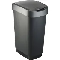 Rotho Twist, 50 l, Rektangulär, Polypropylen (PP), Svart, Manuell, 298 mm
