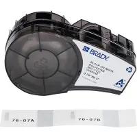 Brady M21-7-423 polyestertejp | svart text - vit tejp | 19,05mm x 12,70mm (original)