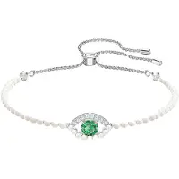Swarovski Lycklig Lycklig Beskyddare Fräsch Modern Armband Damarmband Platina 5429733 Box (Random Color)