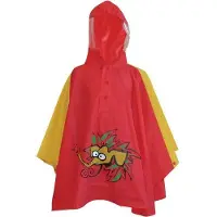 Fastrider barnponcho elefant röd stl. 92 (FSTR-67151-92)