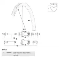 Mavic Xa Pro Carbon 29 Extra Flat Front/rear Ekrar 12 Enheter
