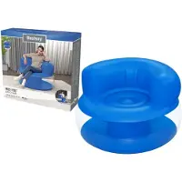 Bestway uppblåsbar fåtölj blå 75138