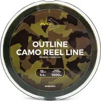 Avid Carp Outline Camo Karpfiskelinje 1000 M