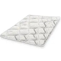 11.11 SRLS Ventilerande madrasskydd höjd 5 cm | Ergonomisk madrasskorrigerare | Fyllning av mjuk vadd 160 x 190 cm vit