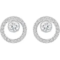 Swarovski Creativity Circle Rodiumpläterade Creativity-örhängen Damörhängen Vita 5201707 Box (Random Color)